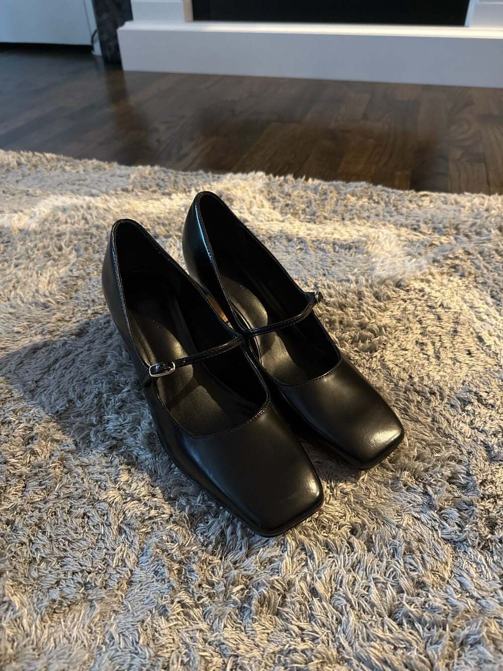 Nordstrom Nomadyson Leather Mary Jane Block Heel Pumps Size 6.5M